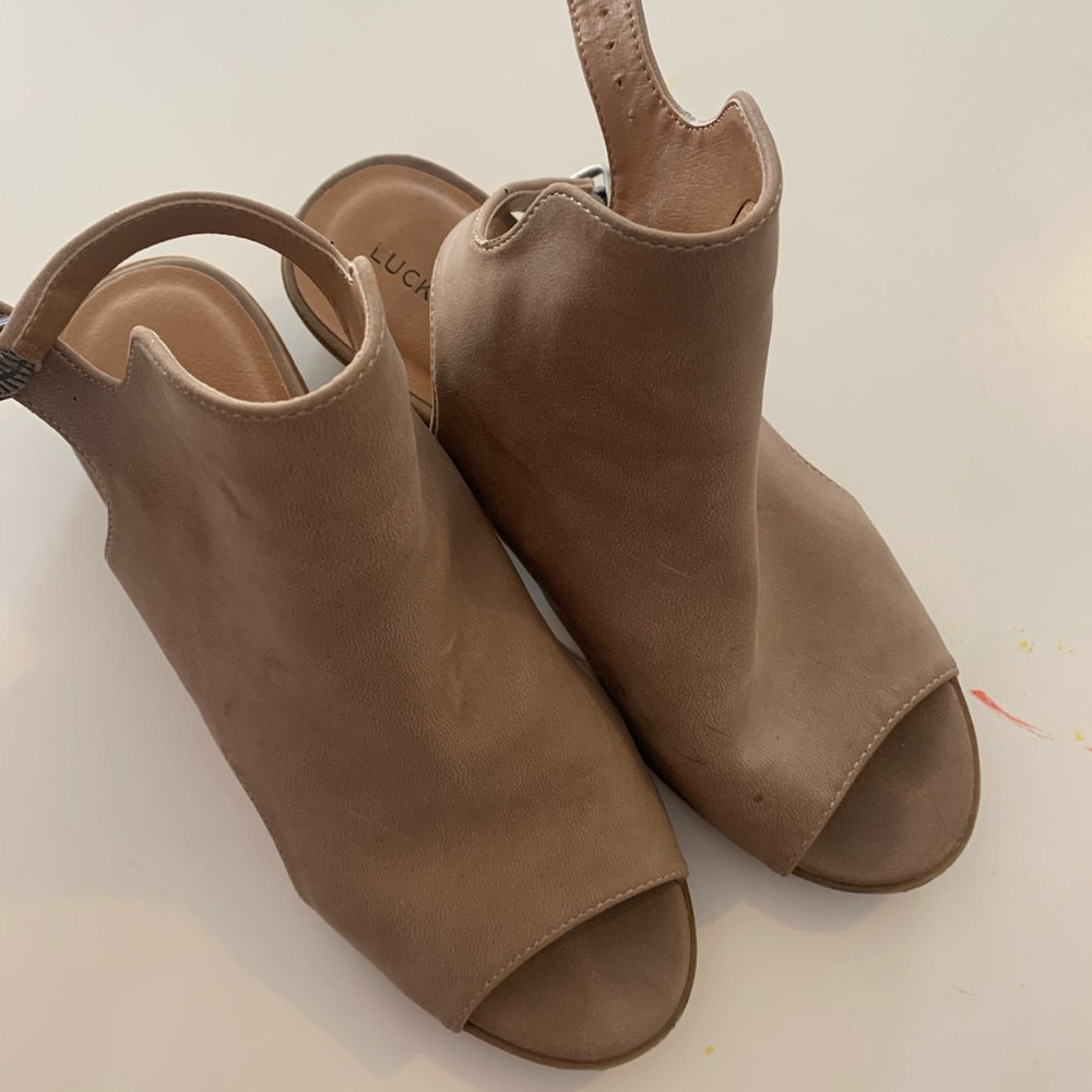 Lucky brand girls open toe and heel bootie